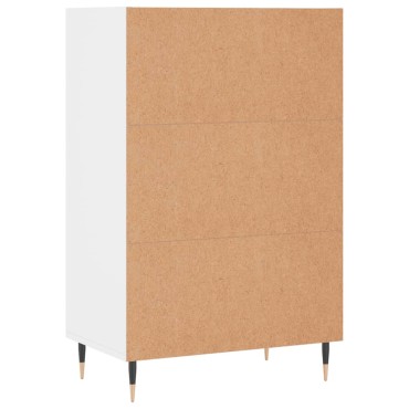 vidaXL Ραφιέρα Λευκή 57x35x90 από Επεξεργασμένο Ξύλο 57x35x90cm 1 τεμ.