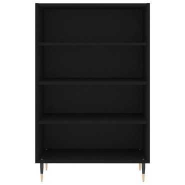 vidaXL Ραφιέρα Μαύρη 57x35x90 από Επεξεργασμένο Ξύλο 57x35x90cm 1 τεμ.