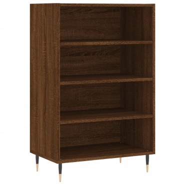 vidaXL Ραφιέρα Καφέ Δρυς 57x35x90 από Επεξεργασμένο Ξύλο 57x35x90cm 1 τεμ.
