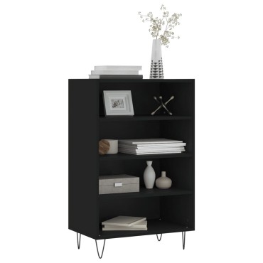 vidaXL Ραφιέρα Μαύρη 57x35x90 από Επεξεργασμένο Ξύλο 57x35x90cm 1 τεμ.