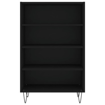 vidaXL Ραφιέρα Μαύρη 57x35x90 από Επεξεργασμένο Ξύλο 57x35x90cm 1 τεμ.