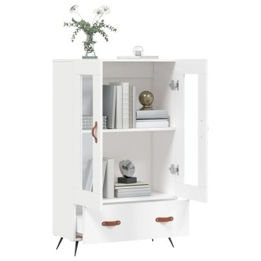 vidaXL Ντουλάπα Λευκή 69,5x31x115cm από Επεξεργασμένο Ξύλο 1 τεμ.