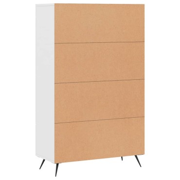 vidaXL Ντουλάπα Λευκή 69,5x31x115cm από Επεξεργασμένο Ξύλο 1 τεμ.