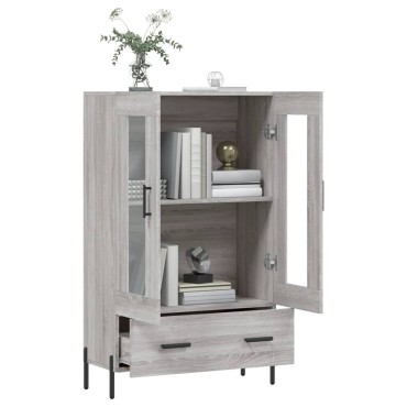 vidaXL Ντουλάπα Γκρι Sonoma 69,5x31x115cm από Επεξεργασμένο Ξύλο 1 τεμ.