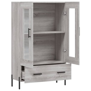 vidaXL Ντουλάπα Γκρι Sonoma 69,5x31x115cm από Επεξεργασμένο Ξύλο 1 τεμ.