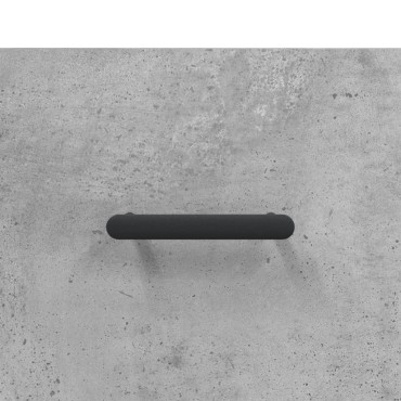 vidaXL Ντουλάπα Γκρι Σκυροδέματος 69,5x31x115cm Επεξεργ. Ξύλο 1 τεμ.