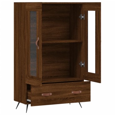 vidaXL Ντουλάπα Καφέ Δρυς 69,5x31x115cm από Επεξεργασμένο Ξύλο 1 τεμ.