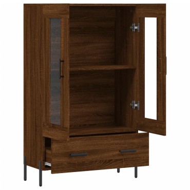 vidaXL Ντουλάπα Καφέ Δρυς 69,5x31x115cm από Επεξεργασμένο Ξύλο 1 τεμ.