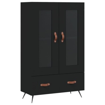 vidaXL Ντουλάπα Μαύρη 69,5x31x115cm από Επεξεργασμένο Ξύλο 1 τεμ.