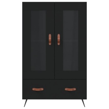 vidaXL Ντουλάπα Μαύρη 69,5x31x115cm από Επεξεργασμένο Ξύλο 1 τεμ.