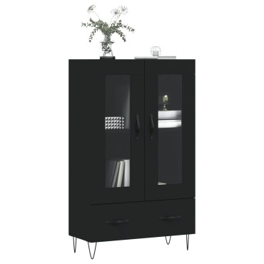 vidaXL Ντουλάπα Μαύρη 69,5x31x115cm από Επεξεργασμένο Ξύλο 1 τεμ.