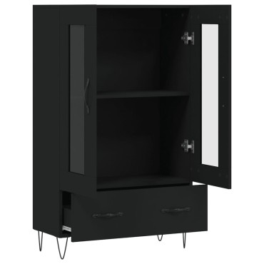 vidaXL Ντουλάπα Μαύρη 69,5x31x115cm από Επεξεργασμένο Ξύλο 1 τεμ.