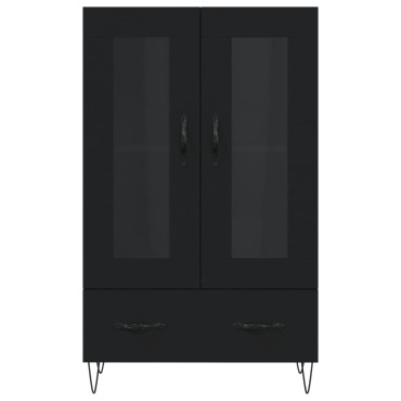 vidaXL Ντουλάπα Μαύρη 69,5x31x115cm από Επεξεργασμένο Ξύλο 1 τεμ.