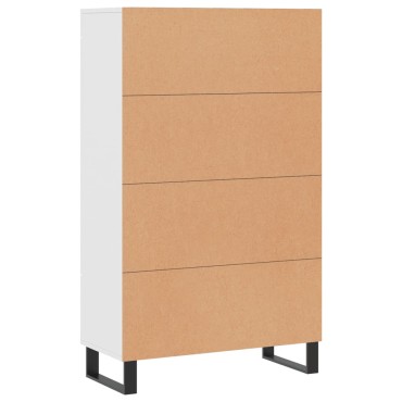 vidaXL Ντουλάπα Λευκή 69,5x31x115cm από Επεξεργασμένο Ξύλο 1 τεμ.