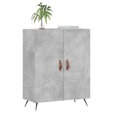 vidaXL Ντουλάπι Γκρι Σκυροδέματος 69,5x34x90cm Επεξεργασμένο Ξύλο 1 τεμ.