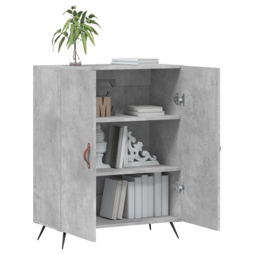 vidaXL Ντουλάπι Γκρι Σκυροδέματος 69,5x34x90cm Επεξεργασμένο Ξύλο 1 τεμ.