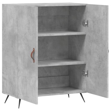 vidaXL Ντουλάπι Γκρι Σκυροδέματος 69,5x34x90cm Επεξεργασμένο Ξύλο 1 τεμ.