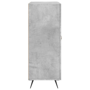vidaXL Ντουλάπι Γκρι Σκυροδέματος 69,5x34x90cm Επεξεργασμένο Ξύλο 1 τεμ.