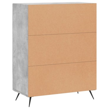 vidaXL Ντουλάπι Γκρι Σκυροδέματος 69,5x34x90cm Επεξεργασμένο Ξύλο 1 τεμ.