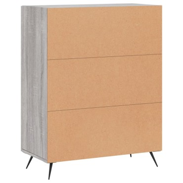 vidaXL Ντουλάπι Γκρι Sonoma 69,5x34x90cm από Επεξεργασμένο Ξύλο 1 τεμ.