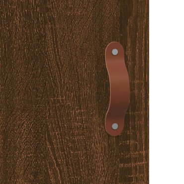 vidaXL Ντουλάπι Καφέ Δρυς 69,5x34x90cm Επεξεργασμένο Ξύλο 1 τεμ.