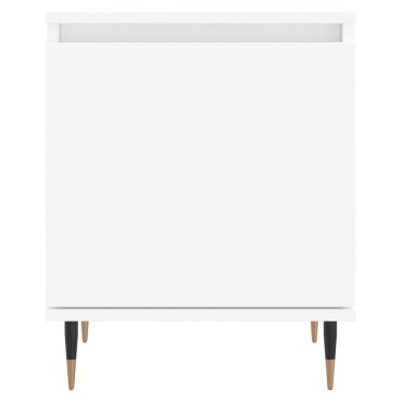 vidaXL Κομοδίνα 2 τεμ. Λευκά 40x30x50cm από Επεξεργασμένο Ξύλο