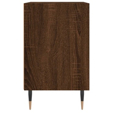 vidaXL Κομοδίνα 2 τεμ. Καφέ Δρυς 40x30x50cm από Επεξεργασμένο Ξύλο