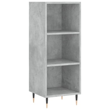 vidaXL Ντουλάπι Γκρι Σκυροδέματος 34,5x32,5x90cm Επεξεργασμένο Ξύλο 1 τεμ.