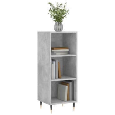 vidaXL Ντουλάπι Γκρι Σκυροδέματος 34,5x32,5x90cm Επεξεργασμένο Ξύλο 1 τεμ.