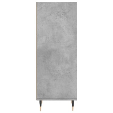 vidaXL Ντουλάπι Γκρι Σκυροδέματος 34,5x32,5x90cm Επεξεργασμένο Ξύλο 1 τεμ.