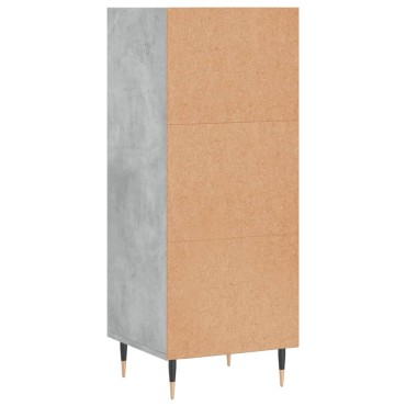 vidaXL Ντουλάπι Γκρι Σκυροδέματος 34,5x32,5x90cm Επεξεργασμένο Ξύλο 1 τεμ.