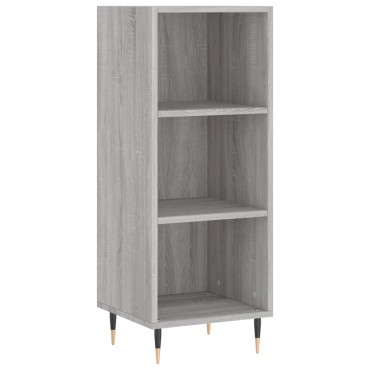 vidaXL Ντουλάπι Γκρι sonoma 34,5x32,5x90cm από Επεξεργασμένο Ξύλο 1 τεμ.