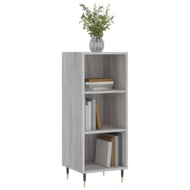 vidaXL Ντουλάπι Γκρι sonoma 34,5x32,5x90cm από Επεξεργασμένο Ξύλο 1 τεμ.