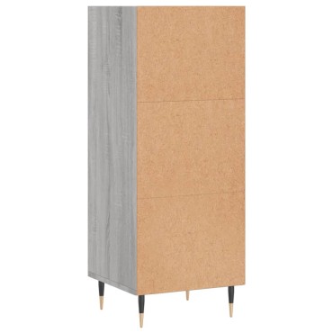 vidaXL Ντουλάπι Γκρι sonoma 34,5x32,5x90cm από Επεξεργασμένο Ξύλο 1 τεμ.