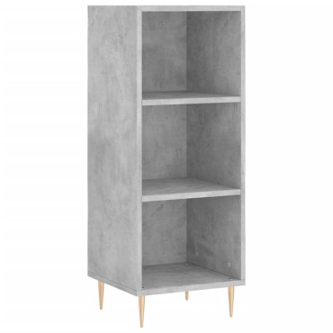vidaXL Ντουλάπι Γκρι Σκυροδέματος 34,5x32,5x90cm Επεξεργασμένο Ξύλο 1 τεμ.