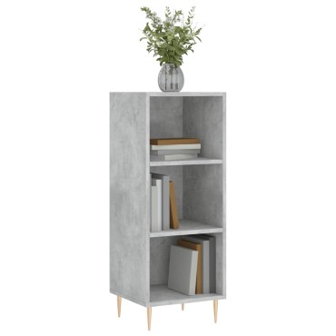 vidaXL Ντουλάπι Γκρι Σκυροδέματος 34,5x32,5x90cm Επεξεργασμένο Ξύλο 1 τεμ.