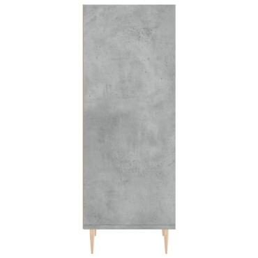 vidaXL Ντουλάπι Γκρι Σκυροδέματος 34,5x32,5x90cm Επεξεργασμένο Ξύλο 1 τεμ.