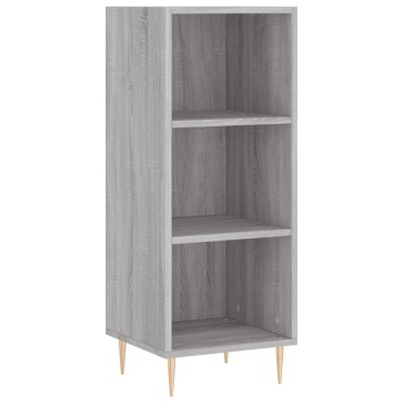 vidaXL Ντουλάπι Γκρι sonoma 34,5x32,5x90cm από Επεξεργασμένο Ξύλο 1 τεμ.