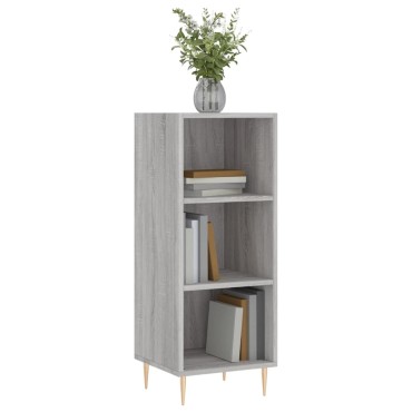 vidaXL Ντουλάπι Γκρι sonoma 34,5x32,5x90cm από Επεξεργασμένο Ξύλο 1 τεμ.