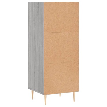 vidaXL Ντουλάπι Γκρι sonoma 34,5x32,5x90cm από Επεξεργασμένο Ξύλο 1 τεμ.