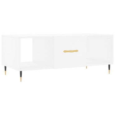 vidaXL Τραπεζάκι Σαλονιού Λευκό 102x50x40cm από Επεξεργασμένο Ξύλο 1 τεμ.
