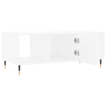 vidaXL Τραπεζάκι Σαλονιού Λευκό 102x50x40cm από Επεξεργασμένο Ξύλο 1 τεμ.
