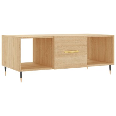 vidaXL Τραπεζάκι Σαλονιού Sonoma Δρυς 102x50x40cm από Επεξεργ. Ξύλο 1 τεμ.