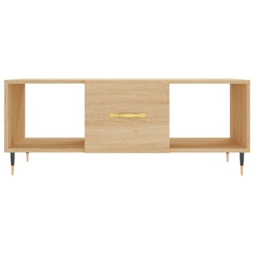 vidaXL Τραπεζάκι Σαλονιού Sonoma Δρυς 102x50x40cm από Επεξεργ. Ξύλο 1 τεμ.