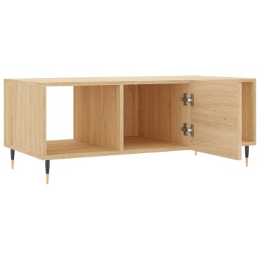 vidaXL Τραπεζάκι Σαλονιού Sonoma Δρυς 102x50x40cm από Επεξεργ. Ξύλο 1 τεμ.