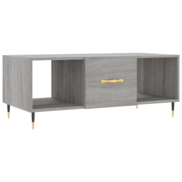 vidaXL Τραπεζάκι Σαλονιού Γκρι Sonoma 102x50x40cm Επεξεργασμένο Ξύλο 1 τεμ.