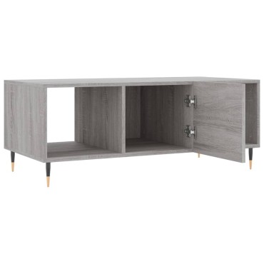 vidaXL Τραπεζάκι Σαλονιού Γκρι Sonoma 102x50x40cm Επεξεργασμένο Ξύλο 1 τεμ.