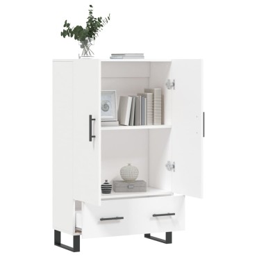 vidaXL Ντουλάπα Λευκή 69,5x31x115cm από Επεξεργασμένο Ξύλο 1 τεμ.