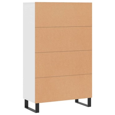 vidaXL Ντουλάπα Λευκή 69,5x31x115cm από Επεξεργασμένο Ξύλο 1 τεμ.