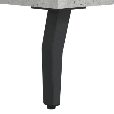 vidaXL Ντουλάπα Γκρι Σκυροδέματος 69,5x31x115cm Επεξεργ. Ξύλο 1 τεμ.